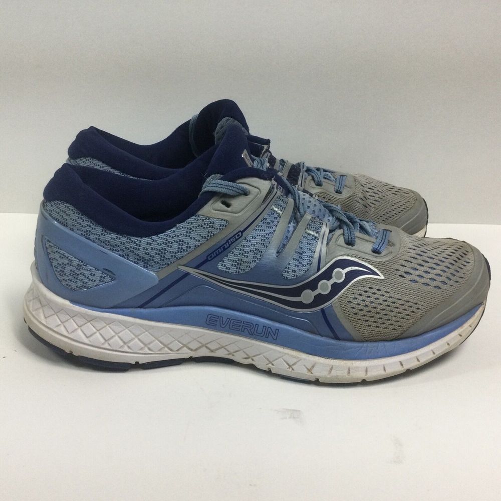 SAUCONY Omni ISOFIT Womens Running Shoes‎ Sz 9.5 Blue /Gray Everun Sneakers